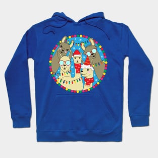 Cute Christmas Llamas Hoodie